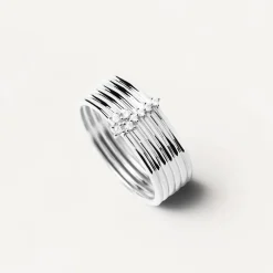 Gioielli In Argento|Anelli<Pdpaola ANELLO SUPER FUTURE - PP.AN02-614-14