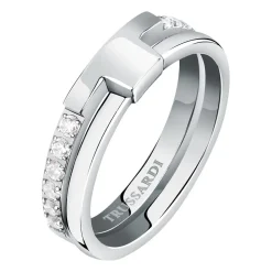 Anelli In Acciaio|Gioielli Donna<Trussardi ANELLO T-LOGO - TJAXC42012
