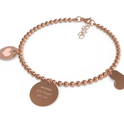 Bracciali|Gioielli In Acciaio<10 buoni propositi BRACCIALE MINI ROSE - BP.B5414