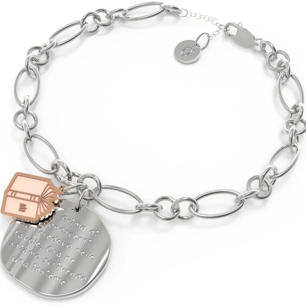 Bracciali|Gioielli In Acciaio<10 buoni propositi BRACCIALE LA VITA E' UNA FAVOLA - BP.B5880