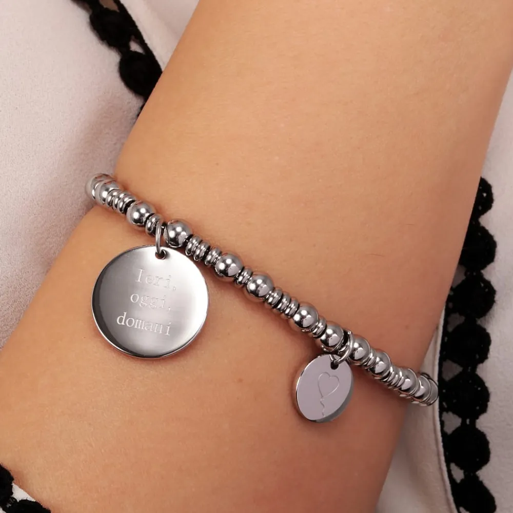 Bracciali In Acciaio|Bracciali Donna<Bluespirit BRACCIALE GOOD VIBES - P.31R505001600