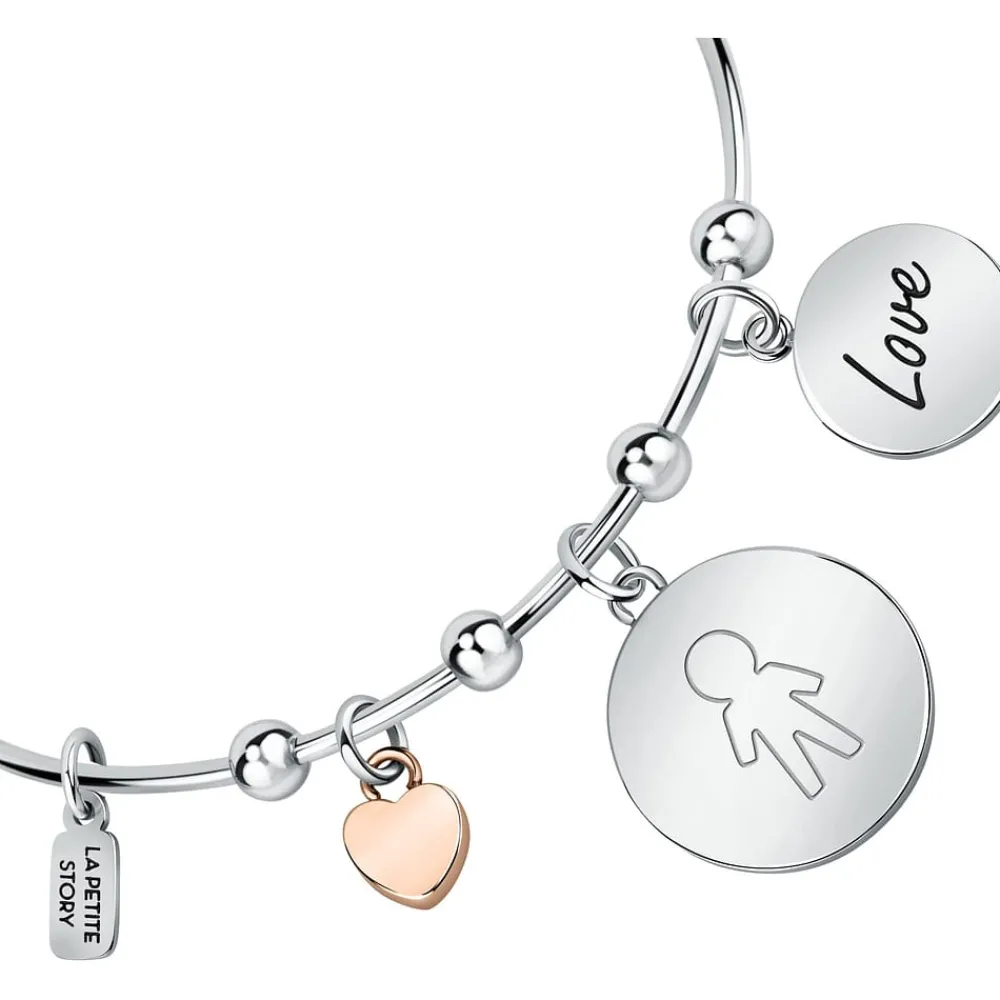 Bracciali In Acciaio<La Petite Story BRACCIALE FAMILY - LPS05ASF27