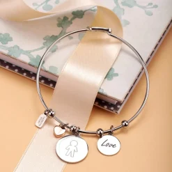 Bracciali In Acciaio<La Petite Story BRACCIALE FAMILY - LPS05ASF27