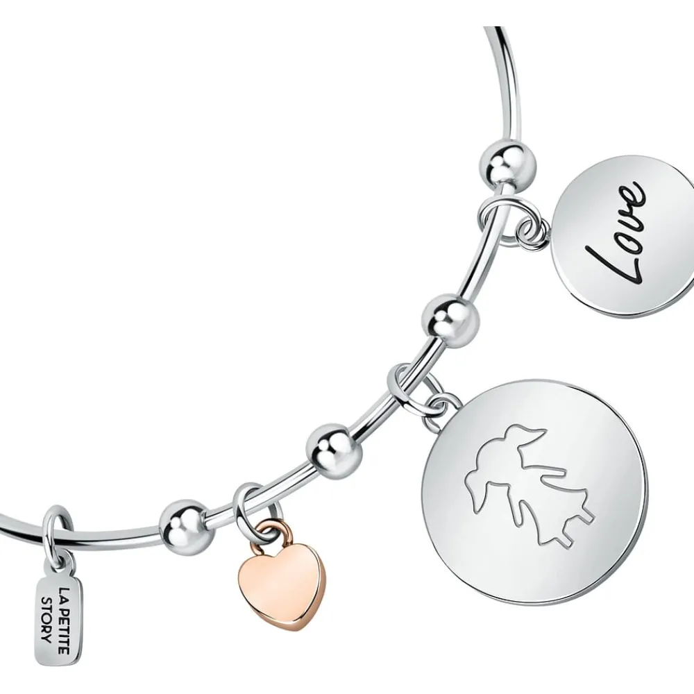 Bracciali In Acciaio<La Petite Story BRACCIALE FAMILY - LPS05ASF26