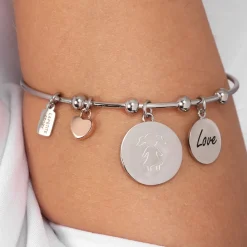 Bracciali In Acciaio<La Petite Story BRACCIALE FAMILY - LPS05ASF26