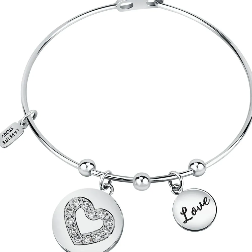 Bracciali In Acciaio|Bracciali Donna<La Petite Story BRACCIALE LOVE - LPS05ASD50