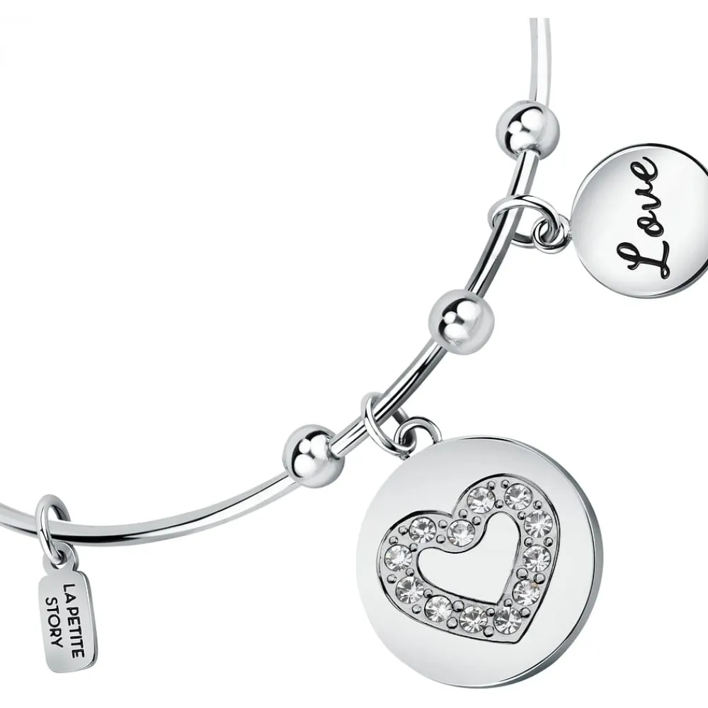 Bracciali In Acciaio|Bracciali Donna<La Petite Story BRACCIALE LOVE - LPS05ASD50