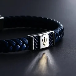 Bracciali|Gioielli In Acciaio<Maserati BRACCIALE RECYCLED LEATHER - JM4249IK03