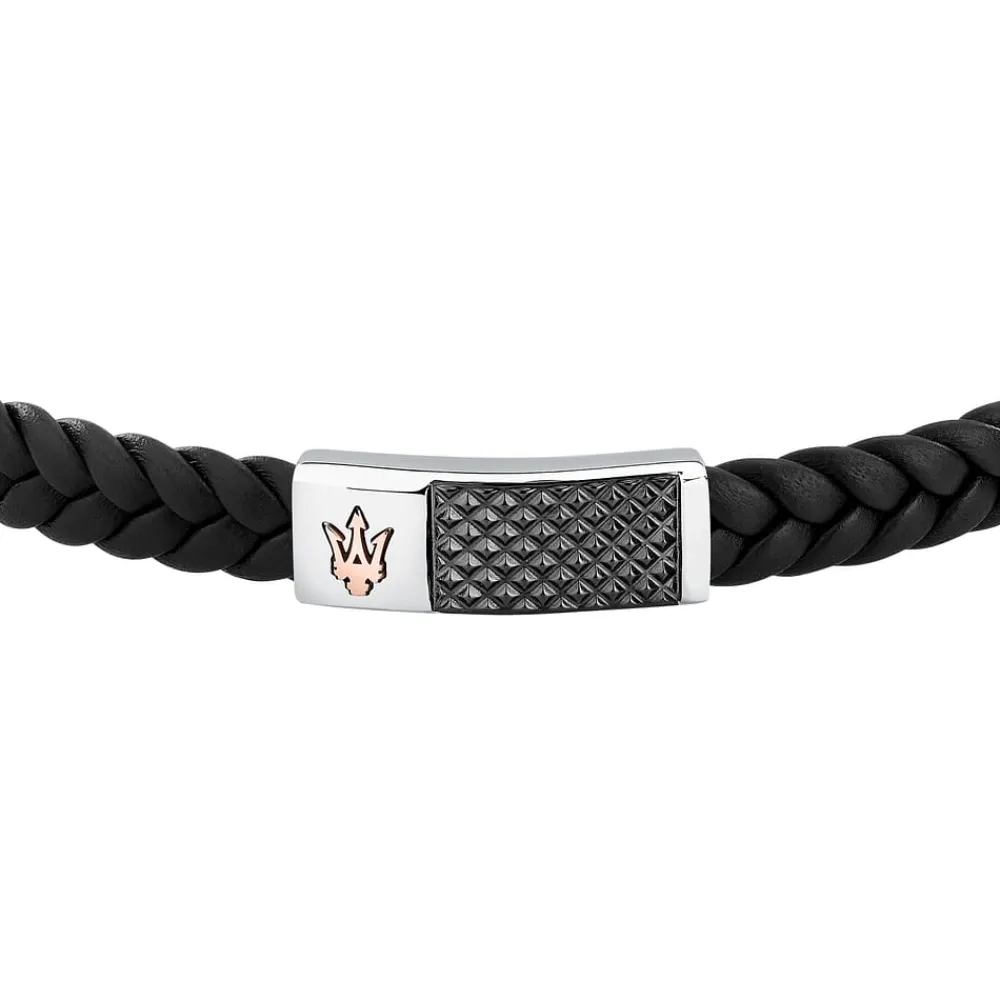 Bracciali|Gioielli In Acciaio<Maserati BRACCIALE RECYCLED LEATHER - JM424AVE26