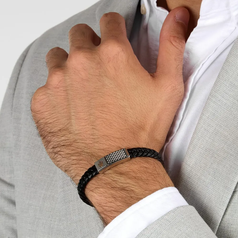 Bracciali|Gioielli In Acciaio<Maserati BRACCIALE RECYCLED LEATHER - JM424AVE26