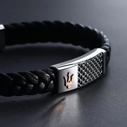 Bracciali|Gioielli In Acciaio<Maserati BRACCIALE RECYCLED LEATHER - JM424AVE26