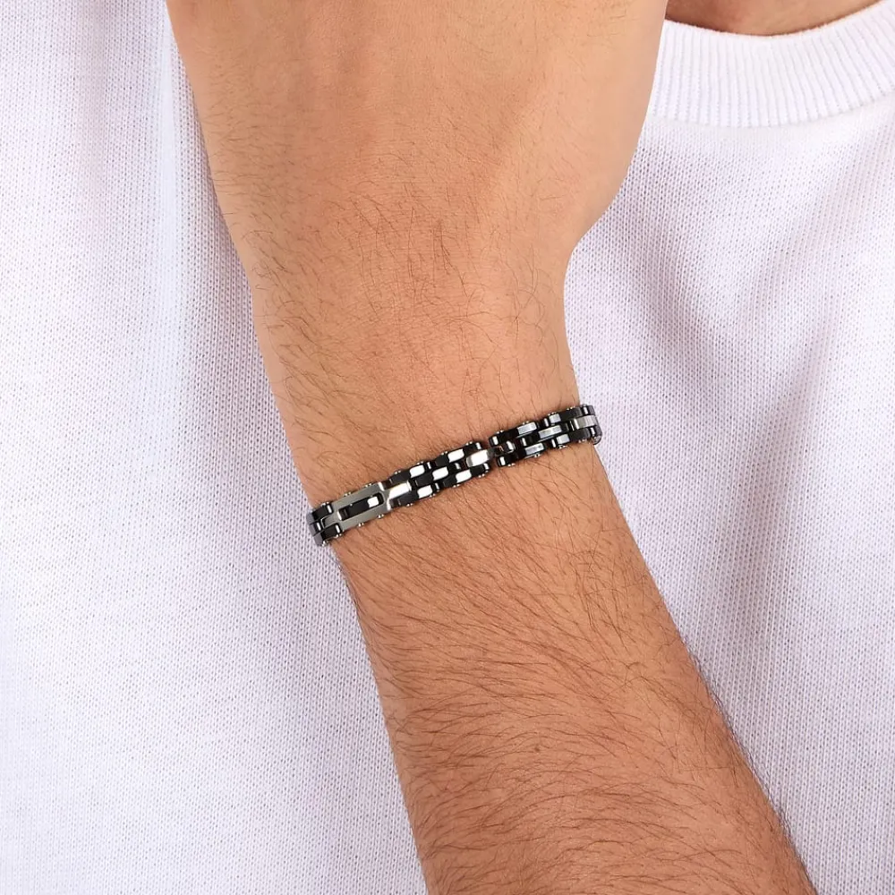 Bracciali|Gioielli Uomo<Sector BRACCIALE CERAMIC - SAFR52