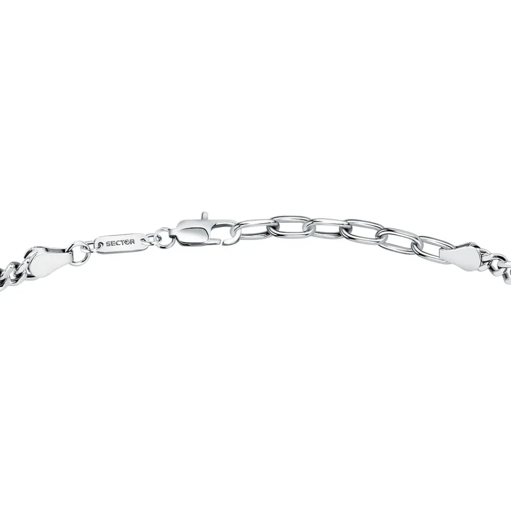 Bracciali|Gioielli Uomo<Sector BRACCIALE SILVER COLLECTION - SAXY05