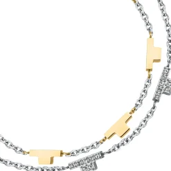 Gioielli In Acciaio<Trussardi BRACCIALE T-LOGO - TJAXC64