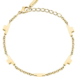 Gioielli In Acciaio<Trussardi BRACCIALE T-LOGO - TJAXC65