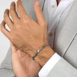 Bracciali|Gioielli Uomo<Trussardi BRACCIALE T-STEEL - TJAXV15