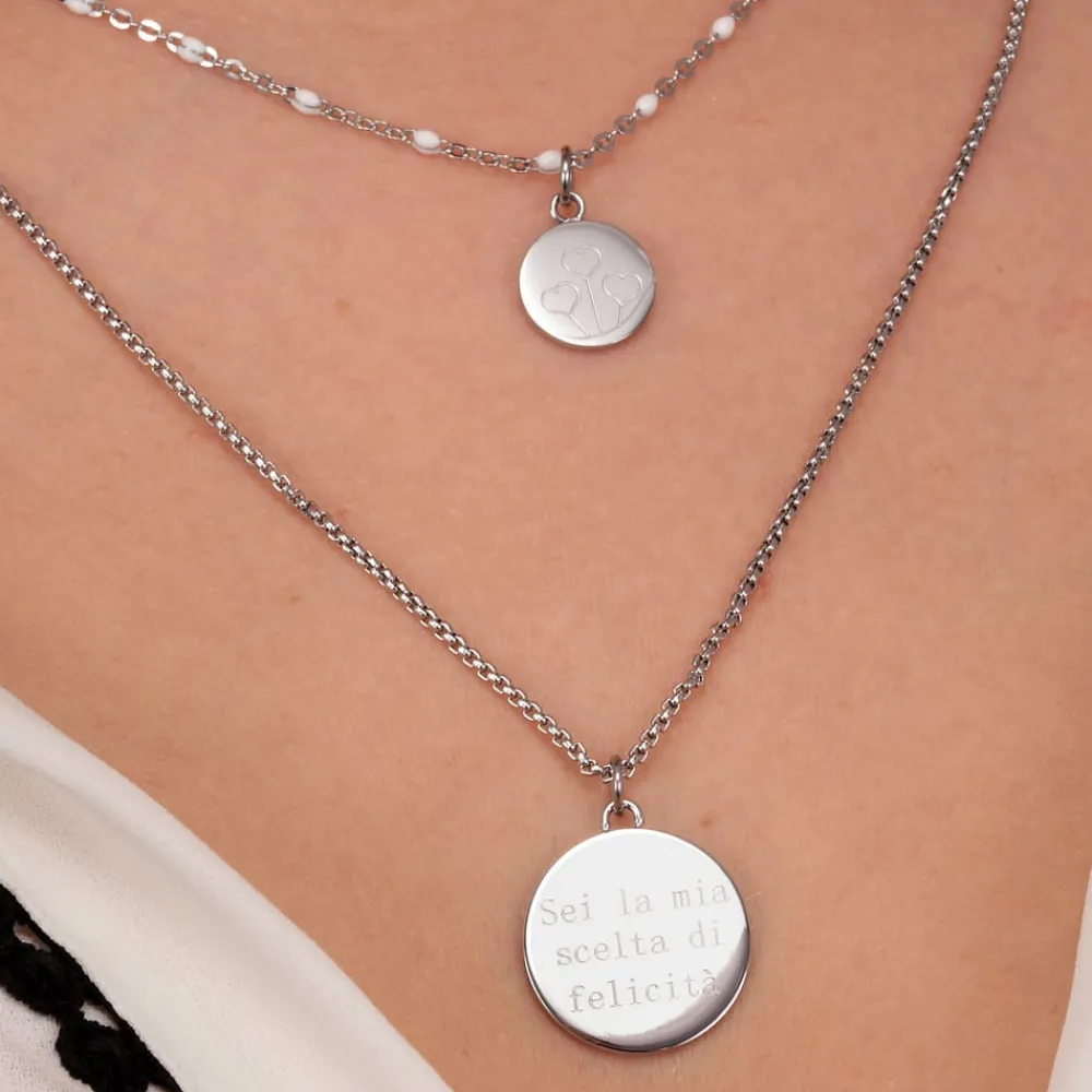 Collane In Acciaio|Collane Donna<Bluespirit COLLANA GOOD VIBES - P.31R510000200