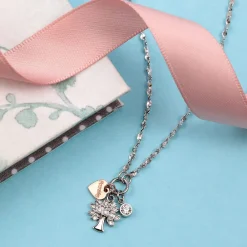 Collane In Acciaio<La Petite Story COLLANA FAMILY - LPS05ASF17
