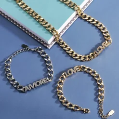 Collane In Acciaio<La Petite Story COLLANA LOVE - LPS10ASD09