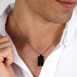 Gioielli In Acciaio|Collane Uomo<Maserati COLLANA ICONIC - JM424AVD75