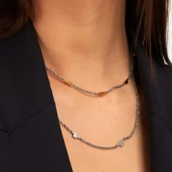 Gioielli In Acciaio|Collane In Acciaio<Trussardi COLLANA T-LOGO - TJAXC62