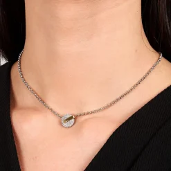 Collane|Gioielli In Acciaio<Trussardi COLLANA T-ROUND - TJAYF05