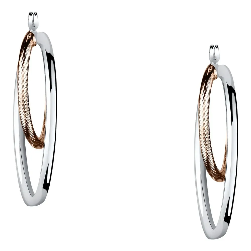 Gioielli Donna|Orecchini In Acciaio<Bluespirit Orecchini a Cerchio - Creole, ⌀33mm