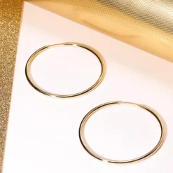 Orecchini In Oro|Orecchini Donna<Bluespirit Orecchini a Cerchio - Creole in Oro,  ⌀36mm