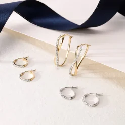 Gioielli In Oro|Gioielli Donna<Bluespirit Orecchini a Cerchio - Creole in Oro, ⌀10mm