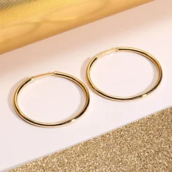Orecchini In Oro|Orecchini Donna<Bluespirit Orecchini a Cerchio - Creole in Oro, ⌀30mm