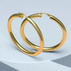 Gioielli Donna|Orecchini<Bluespirit Orecchini a Cerchio - Creole in Oro, ⌀40mm
