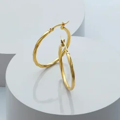 Gioielli Donna|Orecchini<Bluespirit Orecchini a Cerchio - Creole in Oro