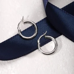 Orecchini In Argento|Orecchini Donna<Bluespirit Orecchini a Cerchio - Creole in Argento