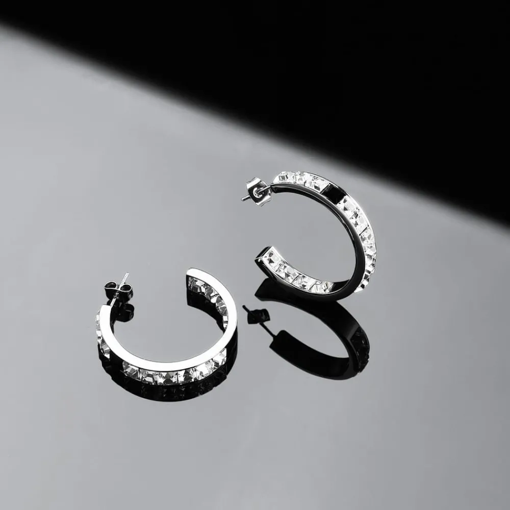 Orecchini|Gioielli In Acciaio<Karl Lagerfeld ORECCHINI CRYSTALS - KLAYC36