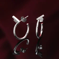 Gioielli Donna<Trussardi ORECCHINI T-LOGO - TJAXC33