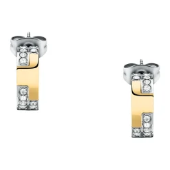 Gioielli In Acciaio|Gioielli Donna<Trussardi ORECCHINI T-LOGO - TJAXC71
