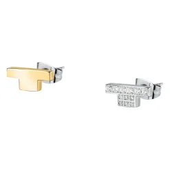 Gioielli Donna<Trussardi ORECCHINI T-LOGO - TJAXC37