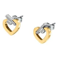 Gioielli In Acciaio<Trussardi ORECCHINI T-LOGO - TJAXC49