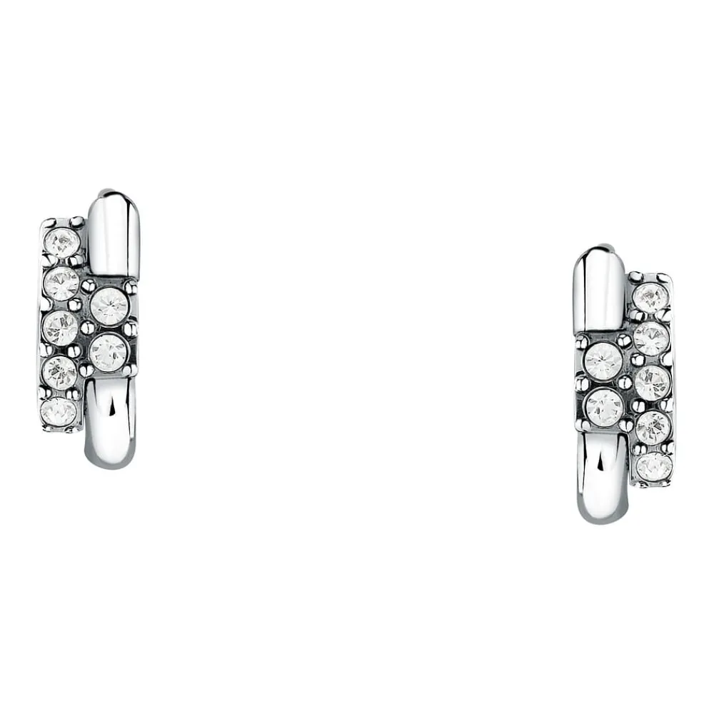 Gioielli In Acciaio|Orecchini In Acciaio<Trussardi ORECCHINI T-LOGO - TJAXC88