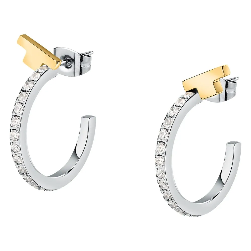 Gioielli Donna<Trussardi ORECCHINI T-LOGO - TJAXC32