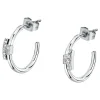 Orecchini In Acciaio<Trussardi ORECCHINI T-LOGO - TJAXC86