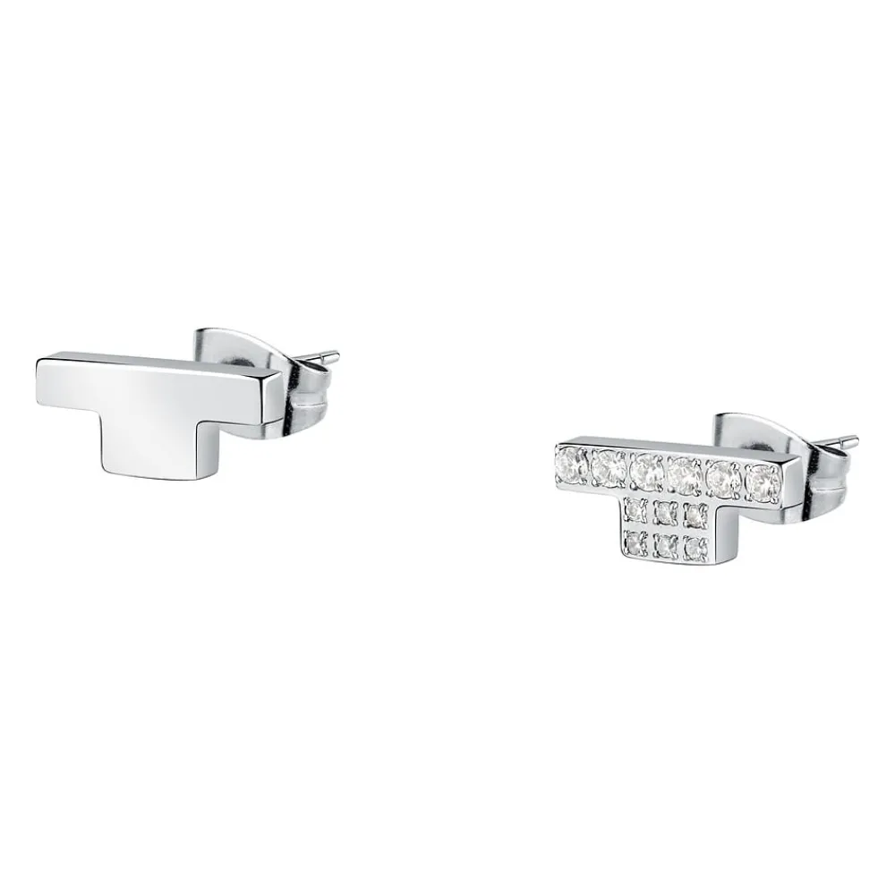 Gioielli Donna<Trussardi ORECCHINI T-LOGO - TJAXC36
