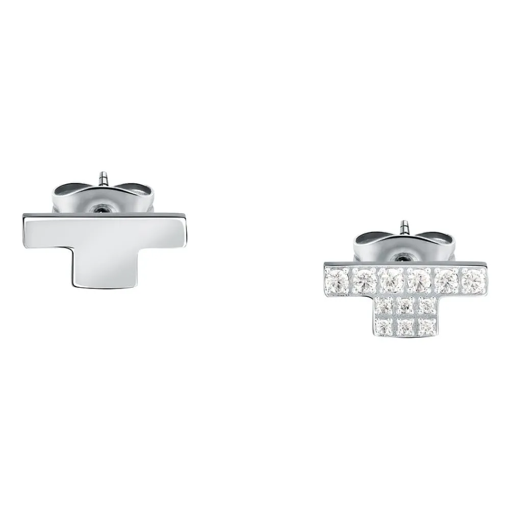 Gioielli Donna<Trussardi ORECCHINI T-LOGO - TJAXC36
