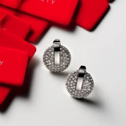Orecchini|Orecchini In Acciaio<Trussardi ORECCHINI T-ROUND - TJAYF15