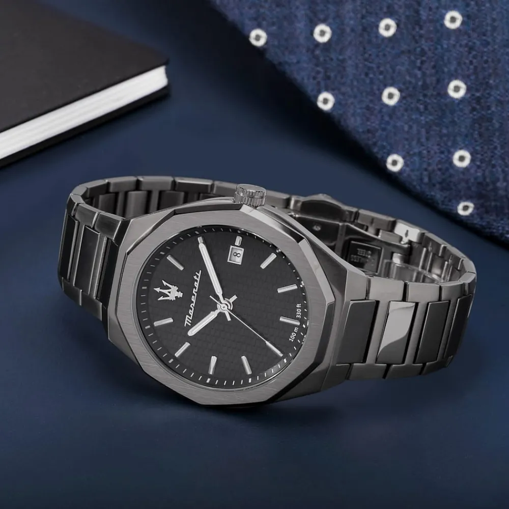 Tempo E Data<Maserati OROLOGIO STILE - R8853142001